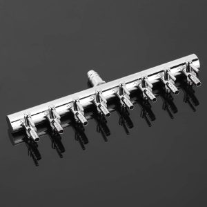 Pssopp 8 Wege 12 Wege Aquarium Luftverteiler Stainless Steel Air Flow Splitter Aquarium Luftventilverbinde Aquarium Sauerstoffverteiler for Aquarium Fish Tank (8 Wege) 16