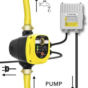 TROTEC Elektronischer Druckschalter TDP DS – Pumpensteuerung Druckwächter – für Wasserpumpen, Hauswasserwerk, Gartenpumpen max. 10 bar, ohne Stecker 12