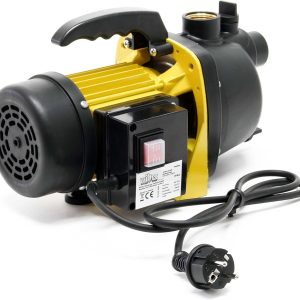 Wiltec Gartenpumpe 3800/h, 1200W, mit Tragegriff & Wasserablassschraube, max. Förderhöhe 48m, für Süßwasser Hauswasserwerk Wasserpumpe Bewässerungspumpe Regenwasserpumpe 12