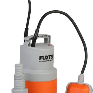 FUXTEC Tauchpumpe Schmutzwasserpumpe Wasserpumpe 250 Watt, max. 6000 l/h, max. 6 m Förderhöhe, Fremdkörper bis 0,5cm, integrierter Schwimmerschalter Orange 10