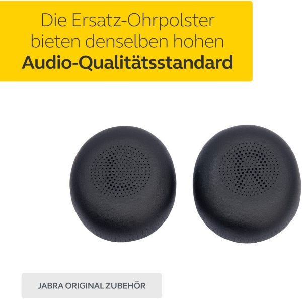 Jabra Kopfhörerpolster für Evolve2 40/65 – 6 Paar Ersatz Ohrpolster für Kopfhörer – schwarz, one Size 2