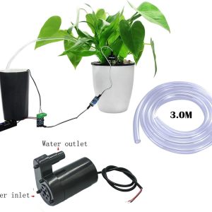 RUNCCI-YUN 3 pcs Mini Wasserpumpe Tauch Pumpe Micro Motorpumpe DC 3V 5V + 3M PVC Schlauch für Aquarium Garten zur Bewässerung Pflanzen Blumen 11