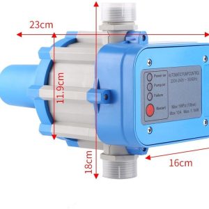 Automatische Wasserpumpensteuerung Elektrische elektronische Schaltersteuerung Wasserpumpendruckregler für selbstansaugende Pumpe Strahlpumpe Gartenpumpe Saubere Wasserpumpe Kreiselpumpe, 220V-240V 11