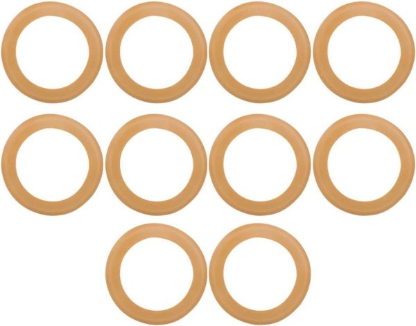 10PCs Gummikolbenring, Luftkompressor-Kompressionskolbenring, Dichtungen Gummi-O-Ring-Kit, isoliertes Pumpenzubehör für ölfreien 550-W-Silent-Luftkompressor 1