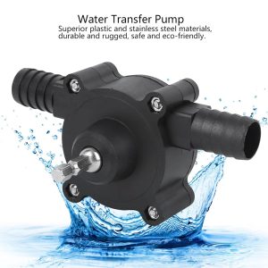 Handbohrpumpe, Handelektrische Bohrpumpe Selbstansaugende Flüssigkeit Wassertransfer Mini Tragbare Kreiselpumpe 11