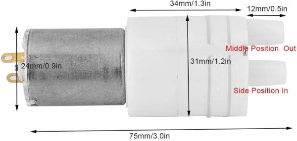 Wasserpumpe, 280 3V Mini-Membran-Wasserpumpe, hochwertige selbstansaugende Pumpe für Pumpumgebungen 7