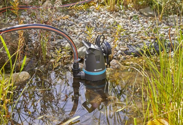 Gardena Schmutzwasser-Tauchpumpe 10.500 Basic: Elektrische Tauchpumpe mit Fördermenge 10.500 l/hEinstellbarer Schwimmerschalter mit Dauerlauffunktion (9008-47), Schwarz 4