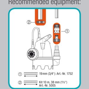 Gardena Schmutzwasser-Tauchpumpe 10.500 Basic: Elektrische Tauchpumpe mit Fördermenge 10.500 l/hEinstellbarer Schwimmerschalter mit Dauerlauffunktion (9008-47), Schwarz 19