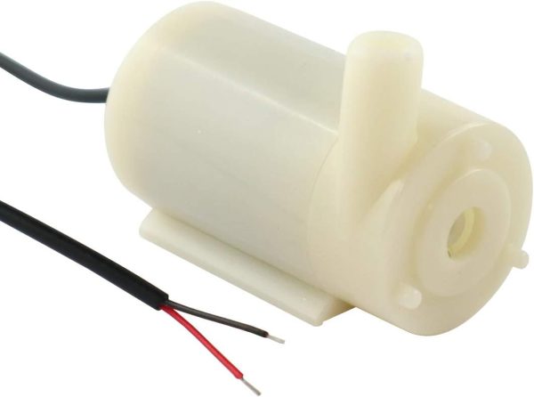 WITTKOWARE Mini-Tauchpumpe, Ø 23mm, 3-6V/DC, max. 360mA, Förderleistung max. 120l/h, liegend 1