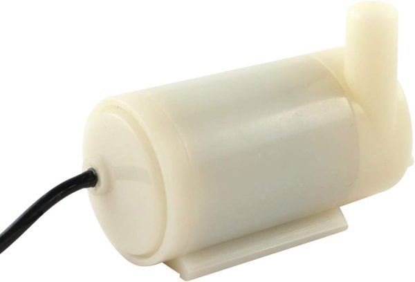 WITTKOWARE Mini-Tauchpumpe, Ø 23mm, 3-6V/DC, max. 360mA, Förderleistung max. 120l/h, liegend 2