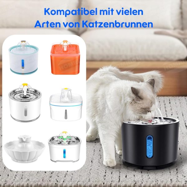 Haustier Wasserpumpe Ersatzpumpe für Blumen Katzenbrunnen, Mini Super Leise Elektrische Wasser Pumpe 2W Verbrauchsarme Pumpe mit 5,9ft Kabel für Katze Trinkbrunnen [Energieklasse A+++] 4