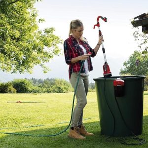 Einhell Akku-Tauchdruck/Regenfasspumpe GE-PP 18 RB Li-Solo Power X-Change (18 V, Förderdruck max. 2 bar, max. 3.000 L/h, flexible Batteriebox, ohne Akku) 19