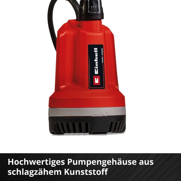 Einhell Akku-Tauchdruck/Regenfasspumpe GE-PP 18 RB Li-Solo Power X-Change (18 V, Förderdruck max. 2 bar, max. 3.000 L/h, flexible Batteriebox, ohne Akku) 9