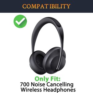 SOULWIT Ersatzpolster Ersatz Ohrpolster für Bose 700 (NC700 NC 700) Noise Cancelling Kopfhörer Headphones,Earpads Polster mit weicherem Leder und Lärmreduzierender Schaumstoff,Qualität Zubehör 9