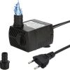 Mini Wasserpumpe Aquariumpumpe 400L/H 5W Tauchpumpe Klein Springbrunnenpumpe Fontänenpumpe mit 1.35m Netzkabel für Aquarium Teich Garten und Hydroponiksystem AC220-240V 28