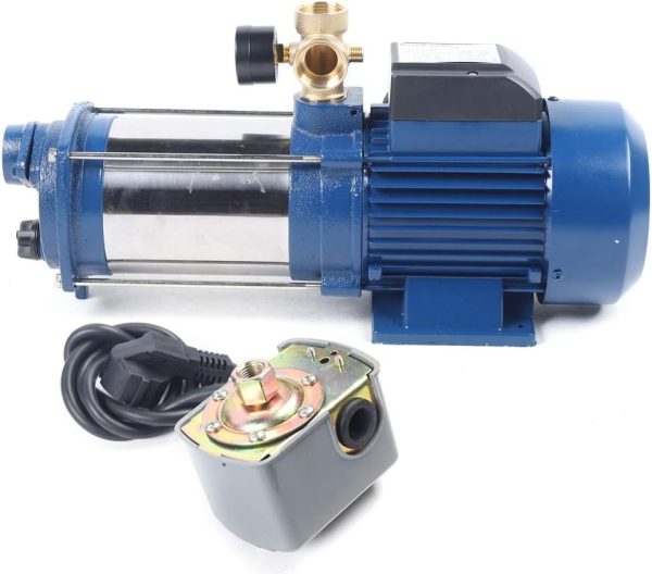 1800W/2200W Gartenpumpe Kreiselpumpe Edelstahl 9000L/H Leistungsstarke Centrifugal Jetpumpe 230V,2,6 PS (2200W) 2