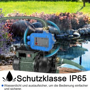 HENGMEI Druckwächter Druckschalter Pumpenschalter Druckregler 220V 10 bar Elektronische Pumpensteuerung mit Kabel für Hauswasserwerk, Gartenbewässerung, Gartenpumpe (Modell 1) 11