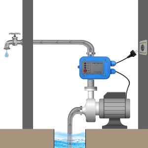 HENGMEI Druckwächter Druckschalter Pumpenschalter Druckregler 220V 10 bar Elektronische Pumpensteuerung mit Kabel für Hauswasserwerk, Gartenbewässerung, Gartenpumpe (Modell 1) 13