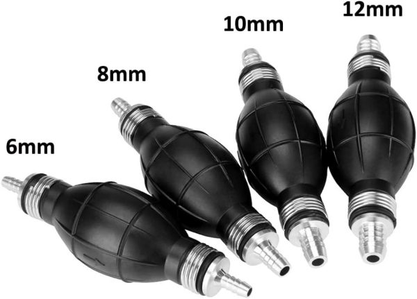 ETOPARS 2Stk 6mm Umfüllpumpe Handpumpe Vakuumpumpe Wasser Flüssigkeits Pumpe Birne Dieselpumpe Kraftstoffpumpe Öl Aquariumpumpe Förderpumpe Handsaugpumpe 7