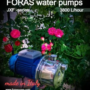 FORAS JXF146 Selbstansaugende elektrische Kreiselpumpe, made in Italy, Dauerbetrieb, 230V, 1.1 kW, Förderleistung 63 L/min, Druck 60 m 8