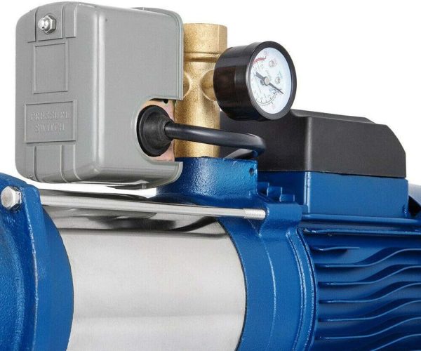 Kreiselpumpe Gartenpumpe 1800W Hauswasserwerk 2850 U/min 150L/min Max. Förderhöhe: 98 m 6