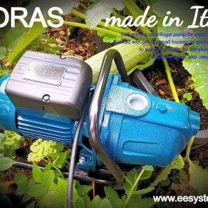 FORAS JA100N GARTEN Selbstansaugende elektrische Kreiselpumpe, made in Italy, Dauerbetrieb, 230V, 1.0 kW, max. 70 L/min, 51-20 m 7