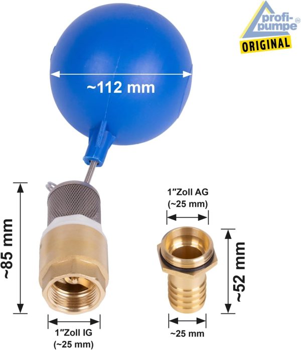 SAUGSCHLAUCH Set Für HAUSWASSERWERK KREISELPUMPE REGENWASSERPUMPE JETPUMPE SCHWIMMENDE ENTNAHME -Ansaug-Set 2 ohne Schlauch 2