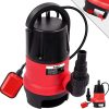 Belko® JP400-D2 Schmutzwasserpumpe mit integriertem Schwimmer-schalter Tauchpumpe mit Griff - 8000 L/h, 5m Förderhöhe, Ø30mm Partikel, 7m Kabel, IPX8 22