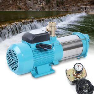 1300W Kreiselpumpe Profi Garten Hauswasserwerk Gartenpumpe 4000 L/H 9.8Bar 4000L/H mit Druckschalter 9