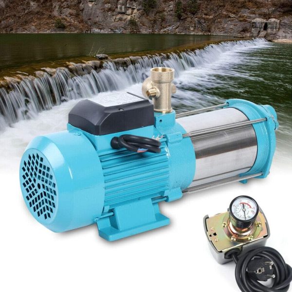 1300W Kreiselpumpe Profi Garten Hauswasserwerk Gartenpumpe 4000 L/H 9.8Bar 4000L/H mit Druckschalter 3