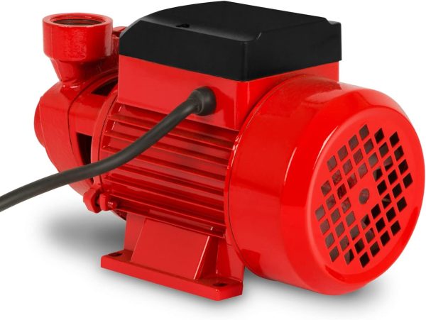 EBERTH Wasserpumpe Gartenpumpe Kreiselpumpe Saugpumpe, 1 Zoll Anschluss, 370 Watt Leistung, 8m Ansaughöhe, 40m Förderhöhe, 2.400l/h Fördermenge, selbstansaugend, elektrisch 230V für klares Wasser 3