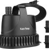 NO.17 Tauchpumpe Wasserpumpe 40W, 3000 L/H Aquarium Pumpe Ultra-Quiet Teichpumpe Unterwasser für Teich, Gartenbrunnen Aquarium 19