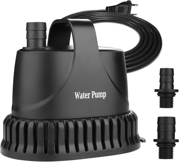 NO.17 Tauchpumpe Wasserpumpe 40W, 3000 L/H Aquarium Pumpe Ultra-Quiet Teichpumpe Unterwasser für Teich, Gartenbrunnen Aquarium 1