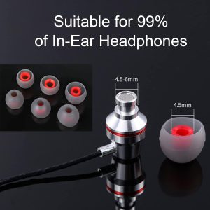 Jaimela Ersatz Ohrstöpsel[48 Stück], Silikon Ear Buds Set, Ersatzpolster Ohrpolster Kopfhörer Aufsätze In-Ear, 11mm 12mm 13mm 3 Größen, Kompatibel mit den meisten in-Ear Kopfhörer 11