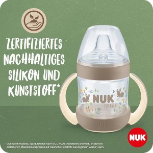 NUK for Nature Ersatz-Trinktüllen für Trinklernbecher | 6−18 Monate | Auslaufsicher | Anti-Colic | BPA-frei | 2 Stück 6