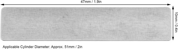 10 Stück Luftkompressor-Ventilplatte, Luftkompressor-Einlassventil, Gusseisen, Rechteckig, Pumpenzubehör für 51-mm-Zylinder 7