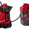 Einhell Akku-Schmutzwasserpumpe GE-DP 18/25 LL Li-Solo Power X-Change (18 V, 7.000 L/h Fördermenge, flachabsaugend, 5 m Förderhöhe, ECO- und BOOST-Modus, ohne Akku) 22