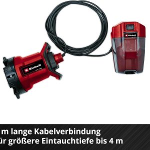 Einhell Akku-Schmutzwasserpumpe GE-DP 18/25 LL Li-Solo Power X-Change (18 V, 7.000 L/h Fördermenge, flachabsaugend, 5 m Förderhöhe, ECO- und BOOST-Modus, ohne Akku) 21