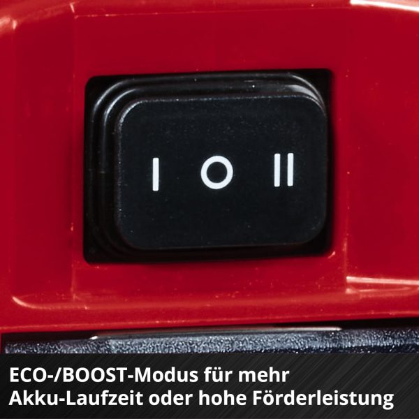 Einhell Akku-Schmutzwasserpumpe GE-DP 18/25 LL Li-Solo Power X-Change (18 V, 7.000 L/h Fördermenge, flachabsaugend, 5 m Förderhöhe, ECO- und BOOST-Modus, ohne Akku) 9