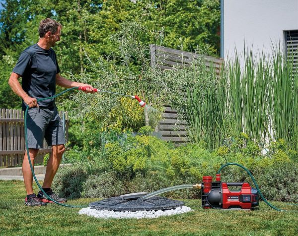 Einhell automatische Akku-Gartenpumpe AQUINNA 36/38 F LED AUTOMATIC Power X-Change (36 V, max. 3800 L/h, max. 37 m Förderhöhe, Automatikfunktion, ECO/Boost, Vorfilter, ohne Akku) 4