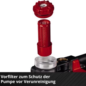 Einhell automatische Akku-Gartenpumpe AQUINNA 36/38 F LED AUTOMATIC Power X-Change (36 V, max. 3800 L/h, max. 37 m Förderhöhe, Automatikfunktion, ECO/Boost, Vorfilter, ohne Akku) 24