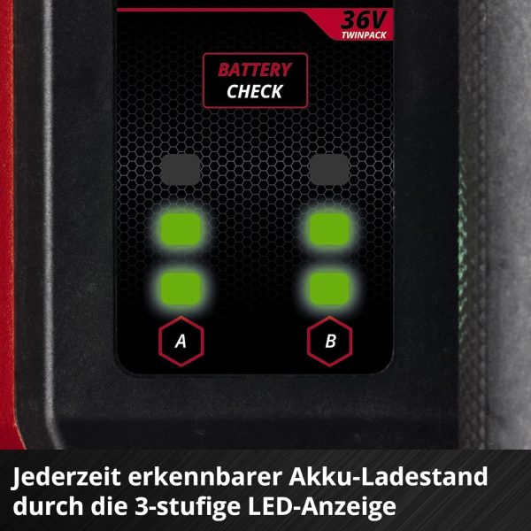 Einhell Akku-Gartenpumpe AQUINNA 36/38 F LED Power X-Change (36 V, max. 3800 L/h Fördermenge, max. 37 m Förderhöhe, ECO / Boost, Vorfilter, Überlast- & Frostschutz, ohne Akku) 7