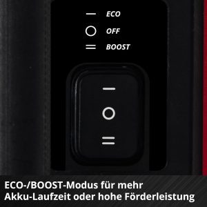 Einhell Akku-Gartenpumpe AQUINNA 36/38 F LED Power X-Change (36 V, max. 3800 L/h Fördermenge, max. 37 m Förderhöhe, ECO / Boost, Vorfilter, Überlast- & Frostschutz, ohne Akku) 25