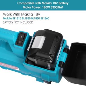 Mellif Wasserpumpe für Makita 18 V Akku, elektrische Gartenpumpe, kabellose tragbare selbstansaugende Pumpe, (nur Werkzeug, keine Batterie) 12