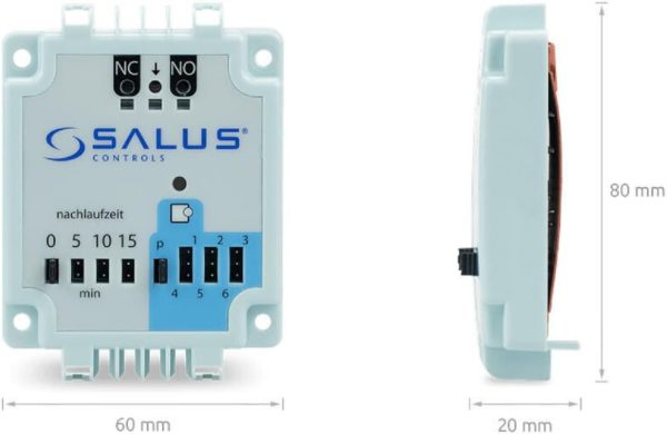 Salus PL06 Pumpensteuermodul für Klemmleiste KL06, Pumpenlogikmodul, Steuerung für die Pumpe, 230V 3