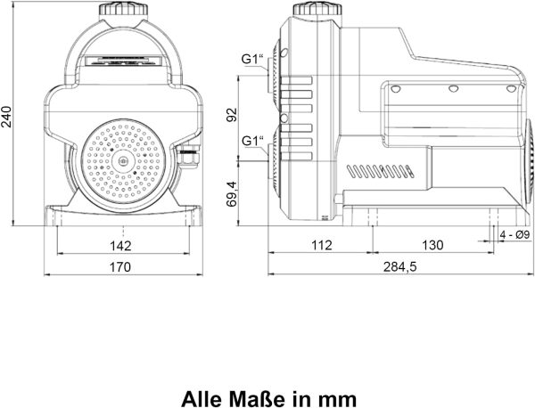 INVERTER HAUSWASSERWERK INVERT-Tech 650, Hauswasserautomat Permanent Magnet Vortex-Pumpe Hauswasserpumpe Wasserpumpe Gartenpumpe Kreiselpumpe mit Drucktank und Drucksensor (INVERT-TECH 3-650) 2