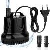 flintronic Tauchpumpe Wasserpumpe(1200L/H, 25W), Ultra Leise Aquarium Pumpe, Aquarium Pumpe Unterwasser, Brunnenpumpe mit 1,4 m Netzkabel, 2 Düsen für Aquarien, Teich, Brunnen, Statuen, Hydrokultur 19