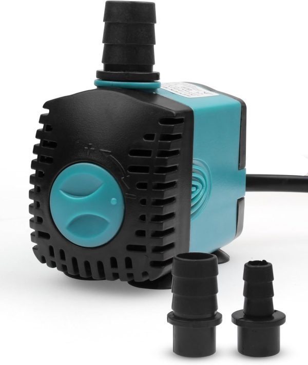 Mini Wasserpumpen(450L/H, 6W) für Aquarien, Teich, Brunnen, Hydrokultur, Aquarium Pumpe Tauchpumpe Teich Brunnen Pumpe EB302 1