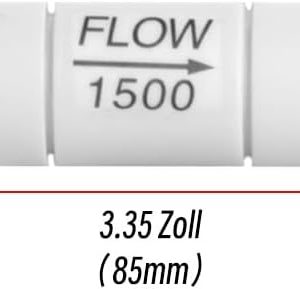 PAROAD Flow 1500 RO Durchflussbegrenzer für 1/4 auf 1/4 Zoll OD Schlauch, Umkehr-Osmose Zubehör, Stellen Sie das Abwasser-Wasser-Verhältnis (1500CC) 9