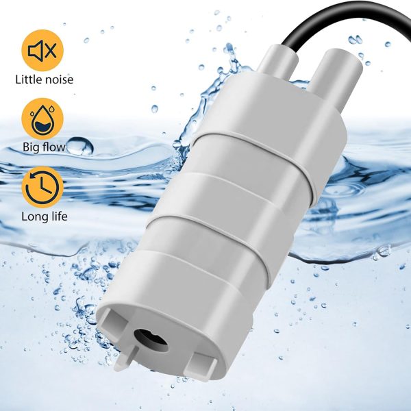 12v Tauchpumpe: Mikromotor Wasserpumpe 12v, 12v wohnmobil, Wohnwagen Tauchwasserpumpe, tauchpumpe 12v camping, Wasserpumpe Wohnwagen, Tauchwasserpumpe für Wohnmobil ond Teich, Aquarium, brunnen 3